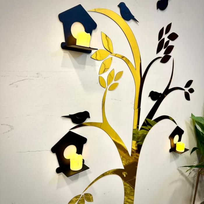 Acrylic-Birds-on-Tree-Wall-Decor-with-Wooden-Shelves-LED-Lights-5-Feet-Height-Elegant-Home-Decor-1.webp