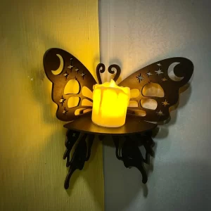 Set of 5 DIY Corner Mini Butterfly Shelves