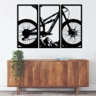 Cycle Wooden Wall Hanging Set of 3